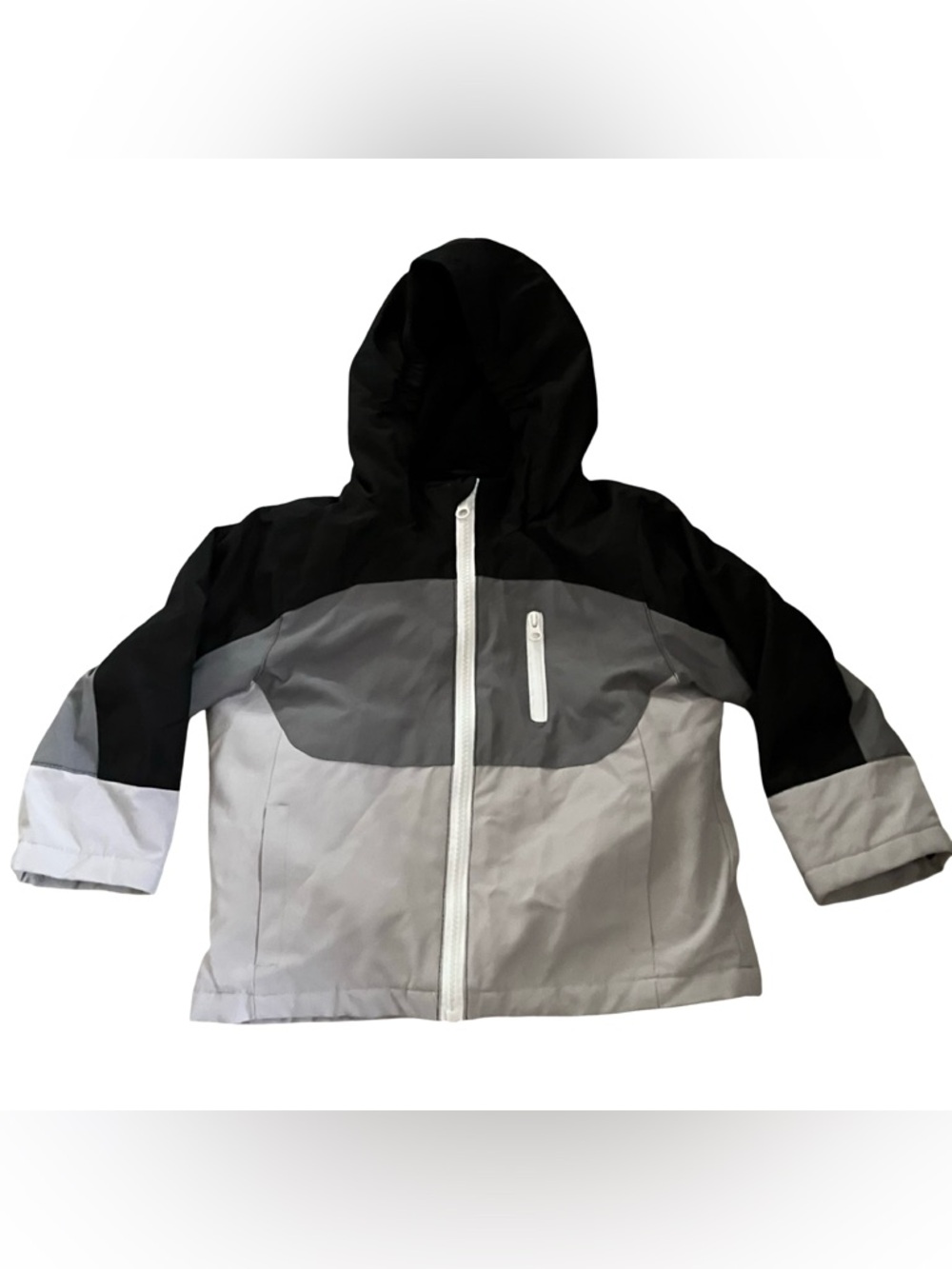 Swiss Gear Swiss Tech Toddler 2T Jacket Black & Gray Hooded Windbreaker